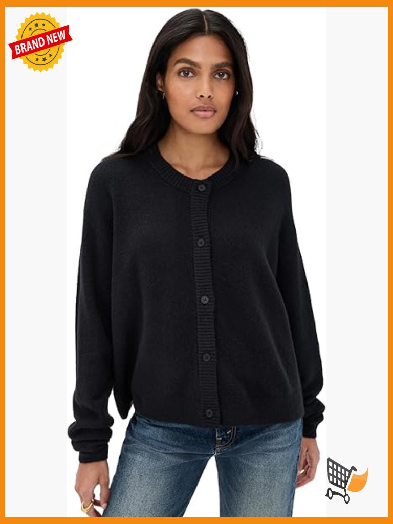 Mid-Weight Wool Blend Long Sleeve Cardigan With Adjustable Button Closure